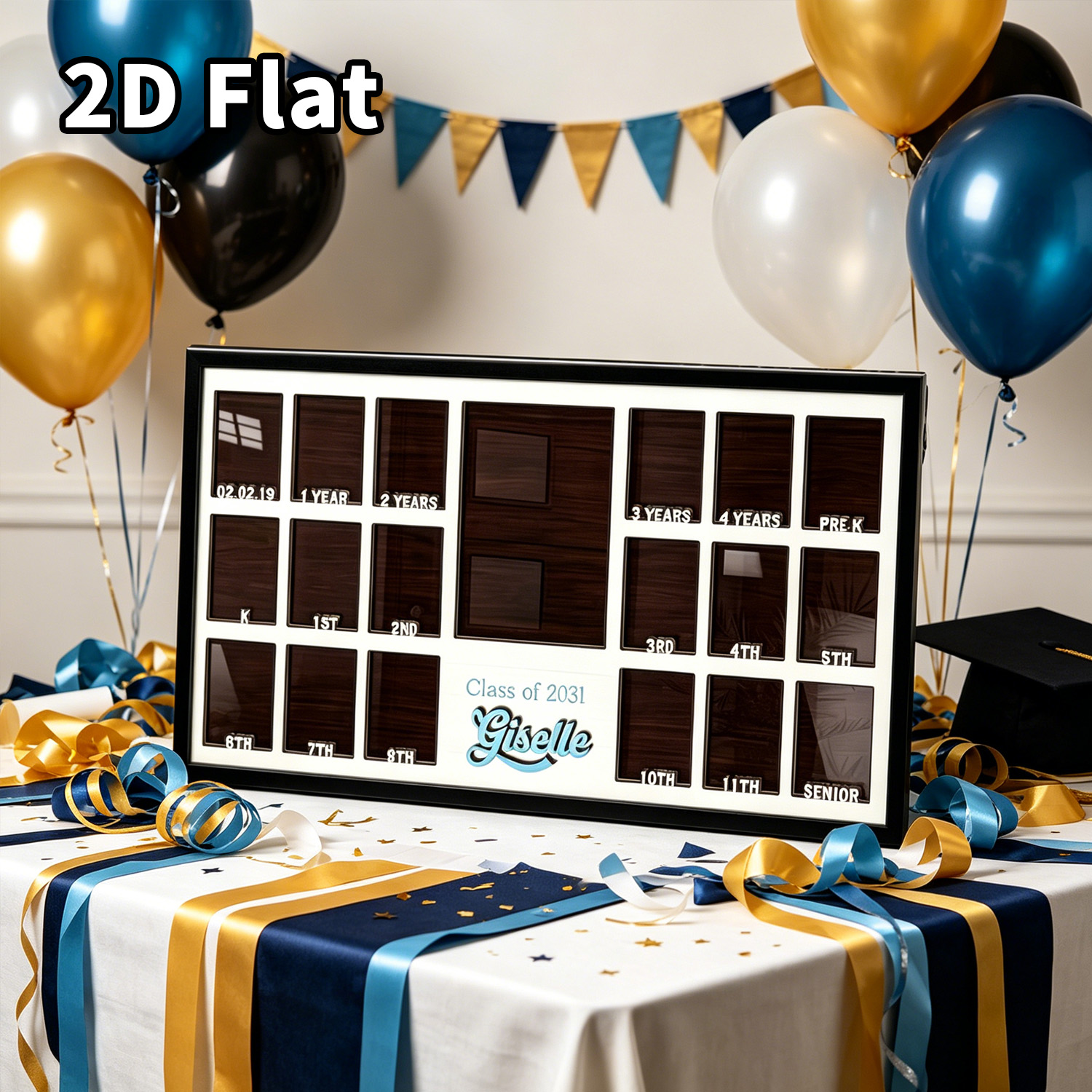 Baby Nursery Decorations - 1Pc Custom Grade Photo Frame Wooden