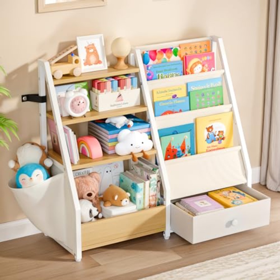 Baby Nursery Books - Bookshelf and Toy Storage - Book