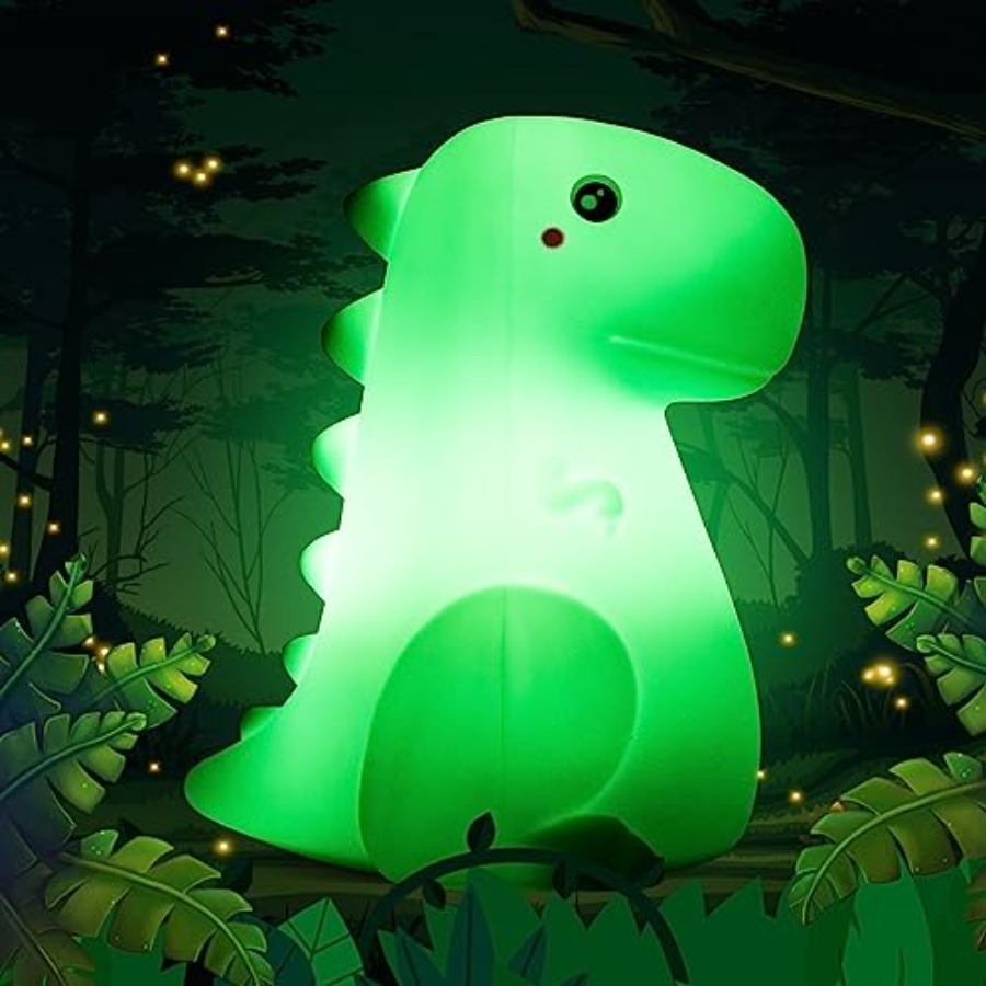 Baby Nursery Colors - LED Dinosaur Night Light for,Touch Sensor