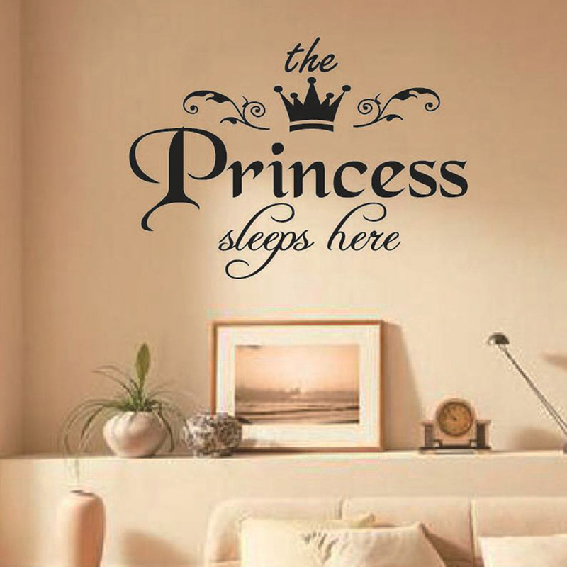 The Princess Sleeps Here Wall  – Baby Nursery Wallpaper Girl Bewertung und Preis