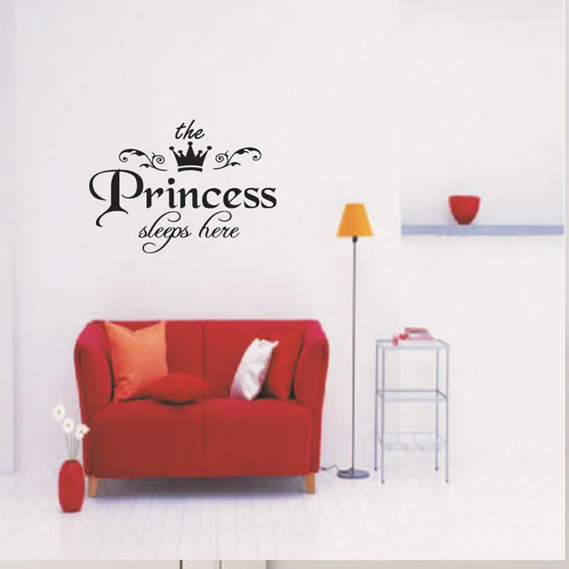 The Princess Sleeps Here Wall  – Baby Nursery Wallpaper Girl Bewertung und Preis