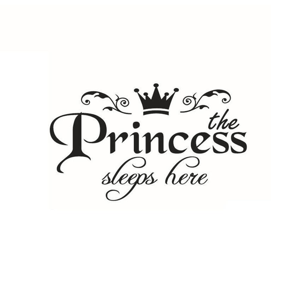 The Princess Sleeps Here Wall  – Baby Nursery Wallpaper Girl Bewertung und Preis