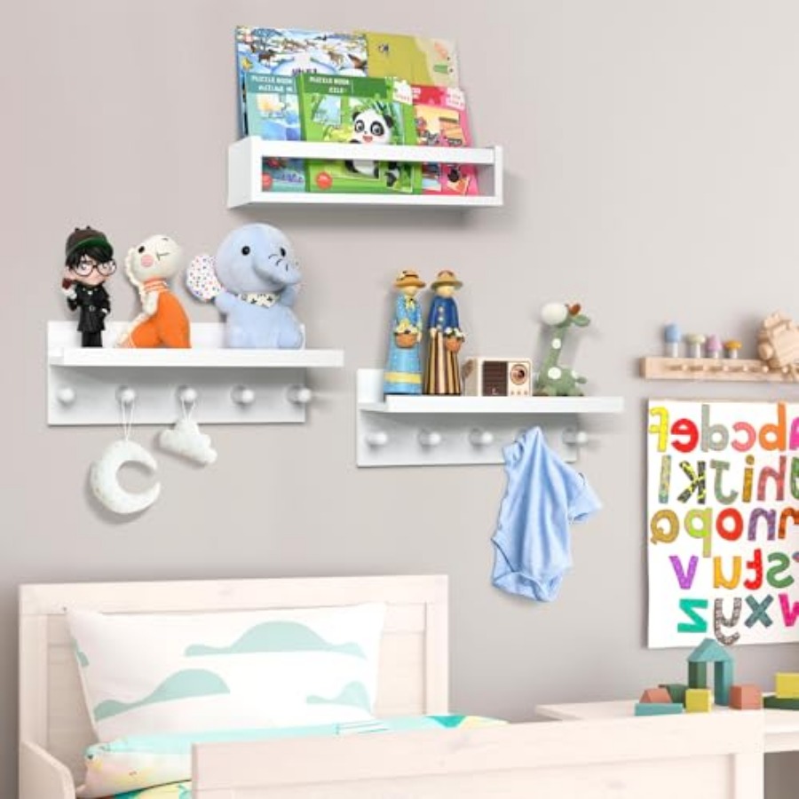 Set of Four Floating Book Shel – Baby Nursery Books Bewertung und Preis