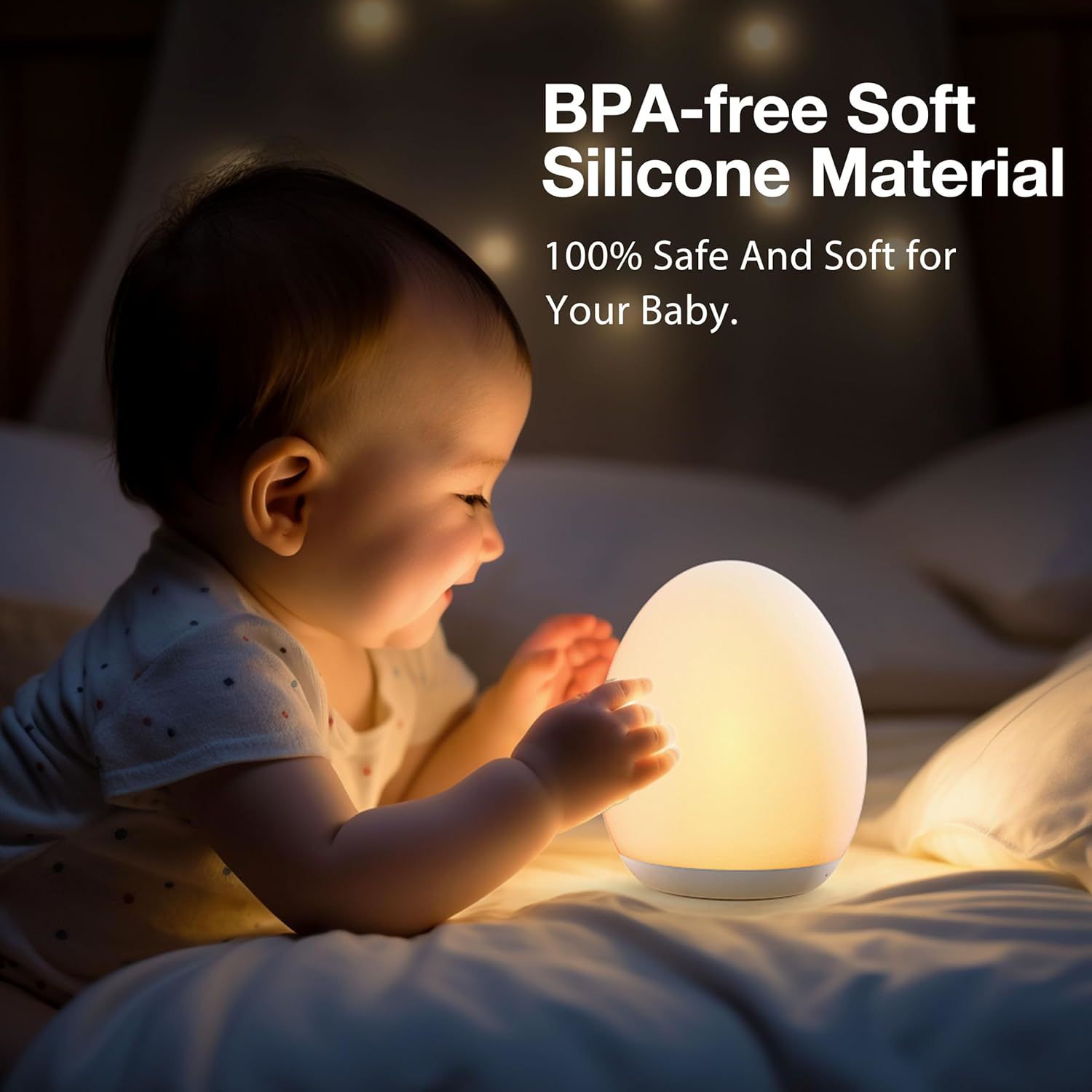 LED Dimmable Bedside Lamp Rech – Baby Nursery Egg Light Bewertung und Preis