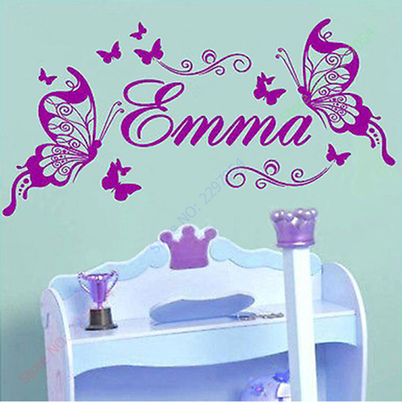 New Butterflies Personalized N – Baby Nursery Wall Mural Bewertung und Preis