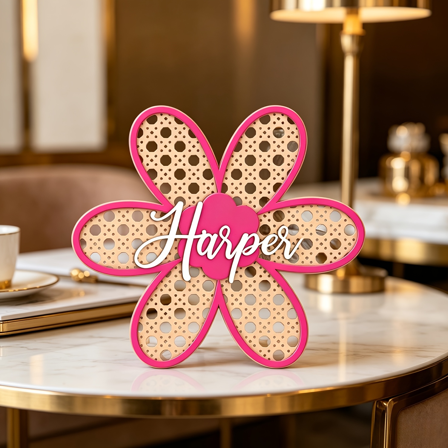 Personalized Boho Rattan Flowe – Baby Nursery Decorations Bewertung und Preis