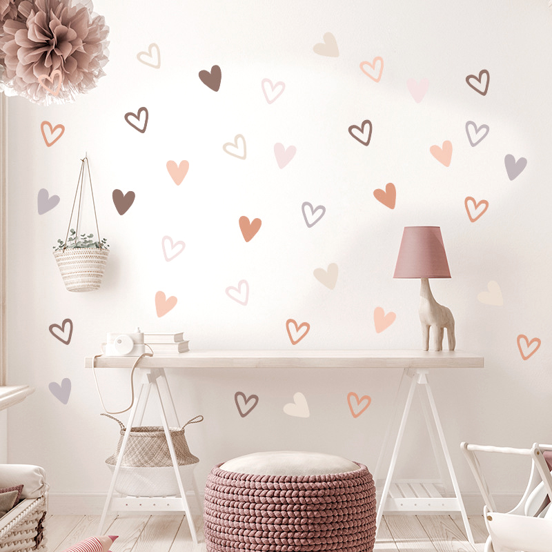 36Pcs Boho Hearts Wall Sticker – Baby Nursery Wallpaper Girl Bewertung und Preis