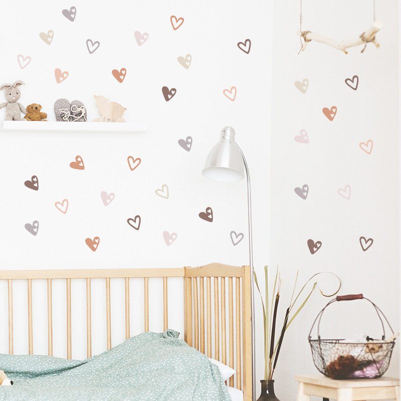 36Pcs Boho Hearts Wall Sticker – Baby Nursery Wallpaper Girl Bewertung und Preis