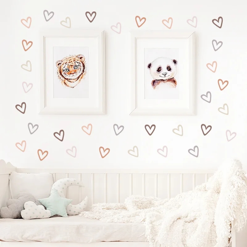 36Pcs Boho Hearts Wall Sticker – Baby Nursery Wallpaper Girl Bewertung und Preis