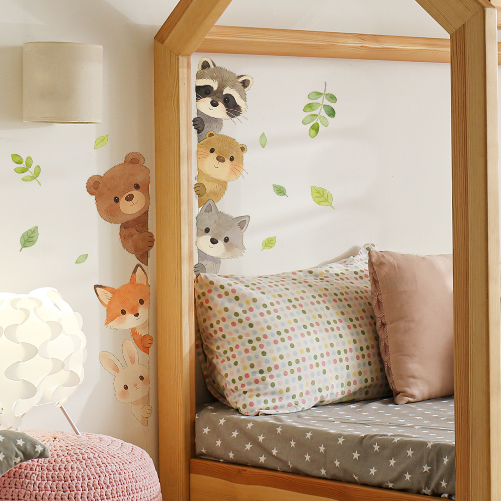 Cute Forest Animals Wall Stick – Baby Nursery Wallpaper Girl Bewertung und Preis