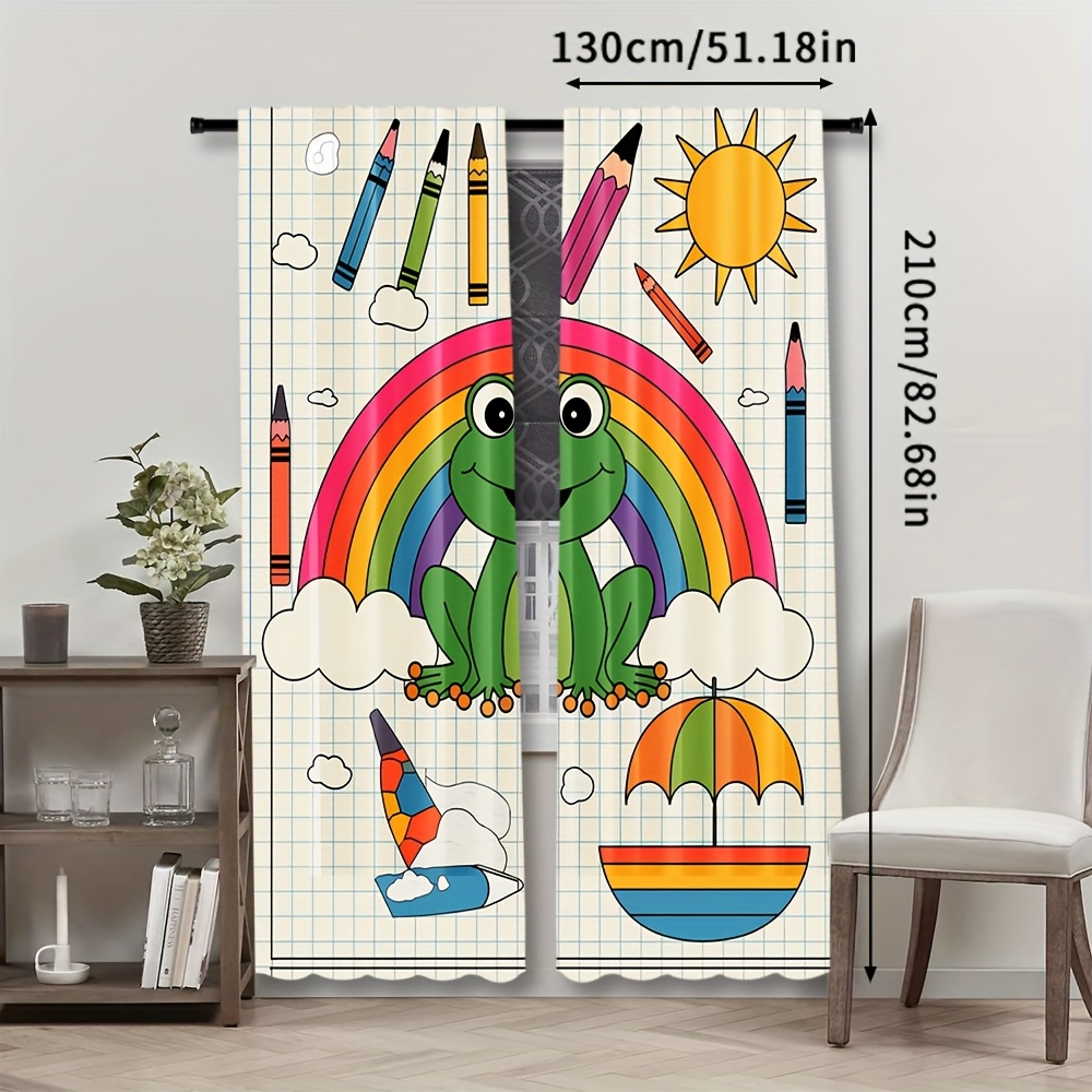 Cute Rainbow Frog Curtain Wind – Baby Nursery Colors Bewertung und Preis