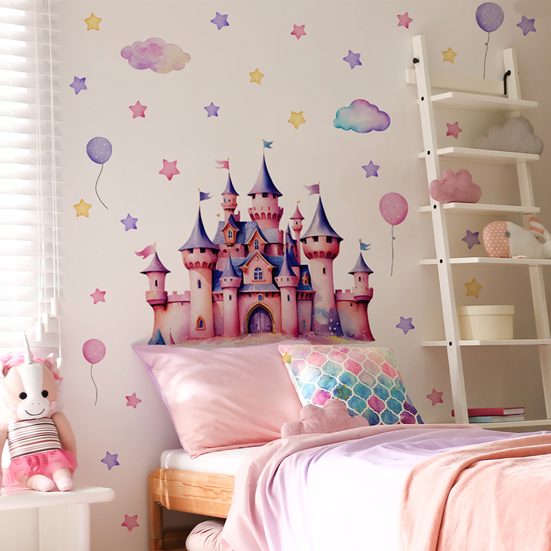 Cartoon Castle Magic Kingdom W – Baby Nursery Wallpaper Girl Bewertung und Preis