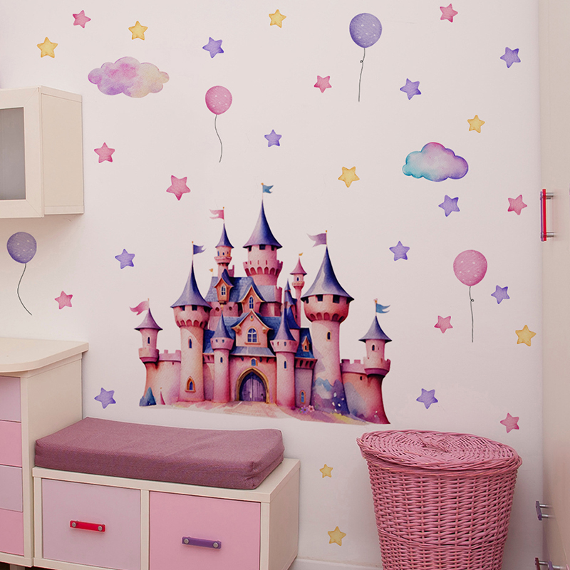 Cartoon Castle Magic Kingdom W – Baby Nursery Wallpaper Girl Bewertung und Preis