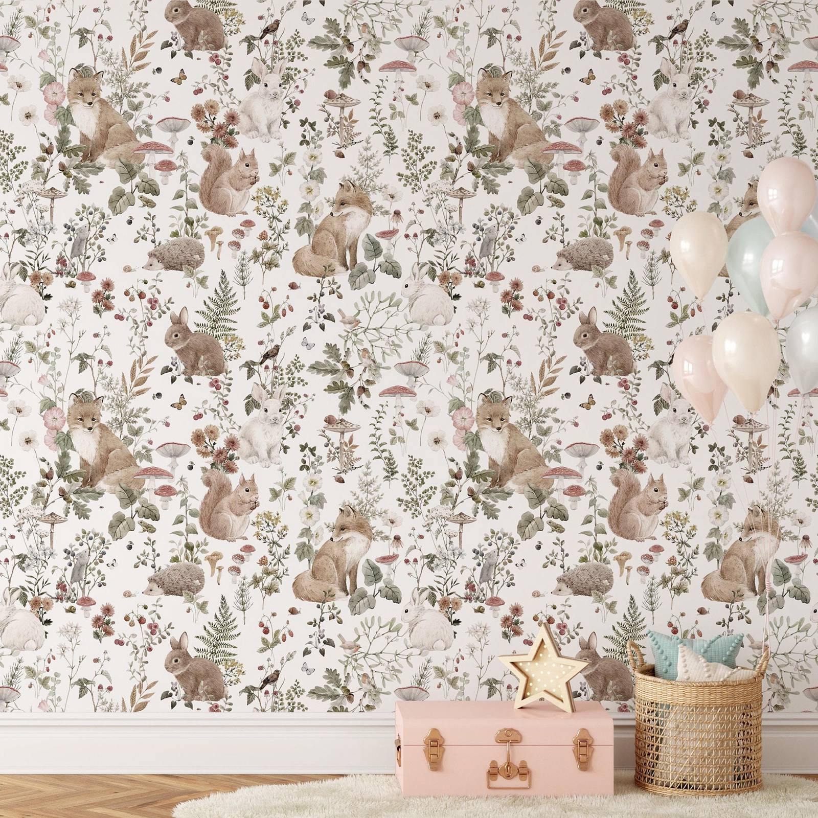 Forest Babies MuraL, Boys Nurs – Baby Nursery Wall Mural Bewertung und Preis