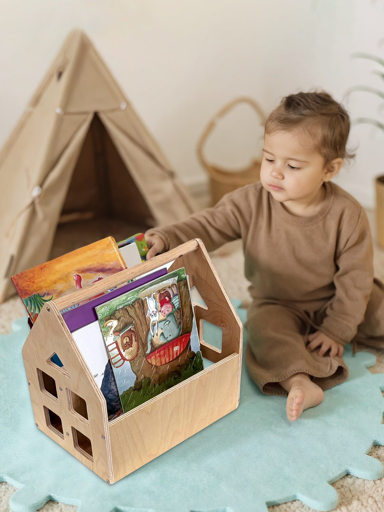 Toddler Bookshelf Double-Sided – Baby Nursery Books Bewertung und Preis