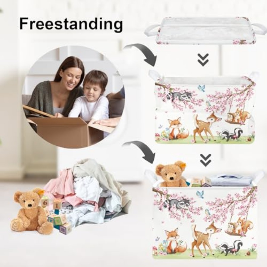 Forest Animal Baby Storage Bas – Baby Nursery Kids Bewertung und Preis