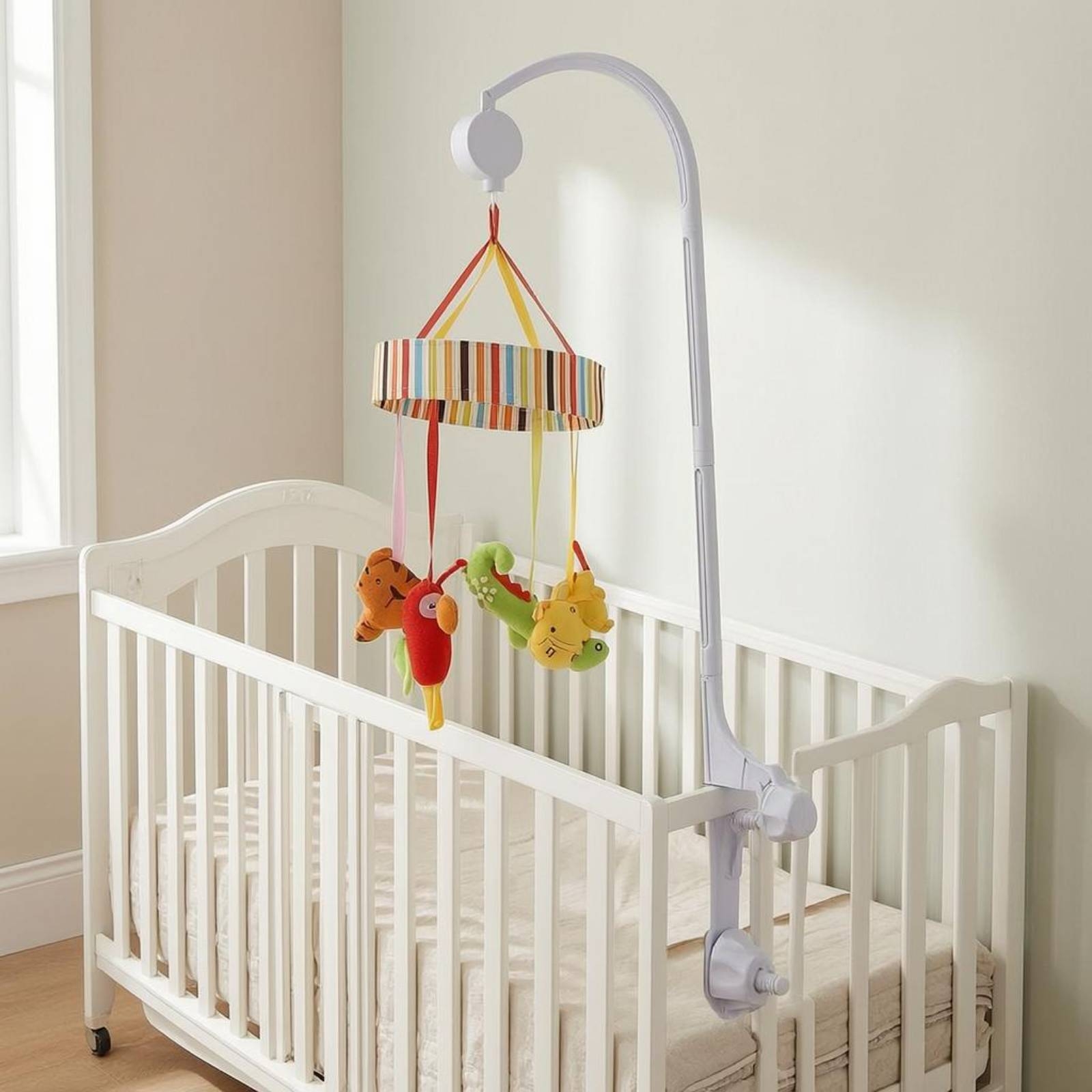 Baby Crib Mobile Stand White C – Baby Nursery Decorations Bewertung und Preis