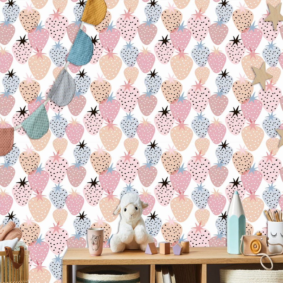 12+ Cute Nursery Strawberry Pa – Baby Nursery Wallpaper Girl Bewertung und Preis