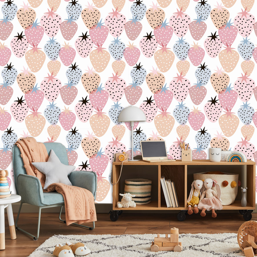 12+ Cute Nursery Strawberry Pa – Baby Nursery Wallpaper Girl Bewertung und Preis