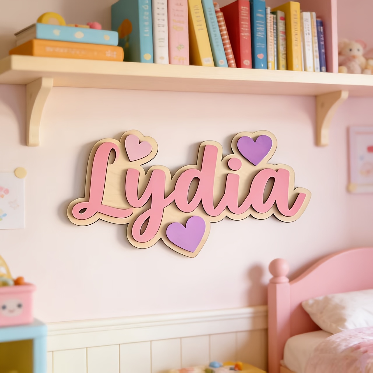 Personalized Gradient Heart Na – Baby Nursery Decorations Bewertung und Preis