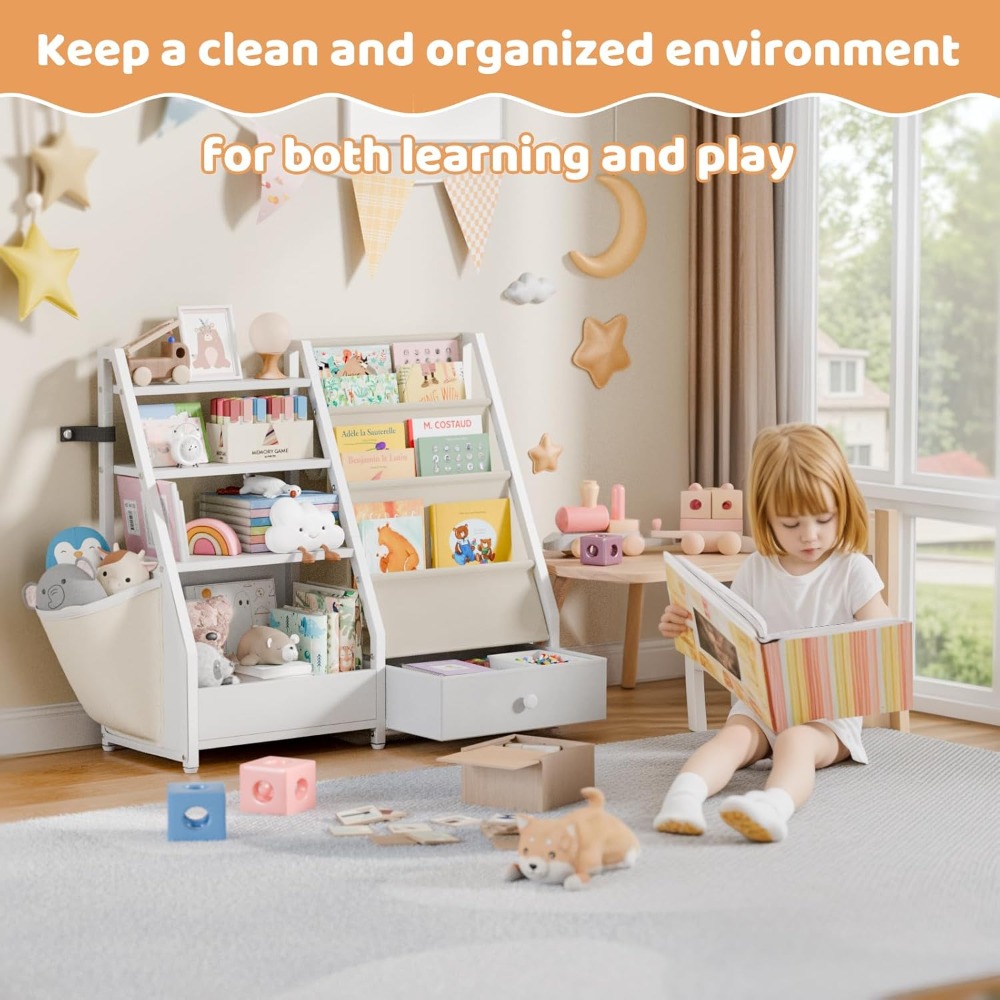Kids Bookshelf and Toy Storage – Baby Nursery Books Bewertung und Preis