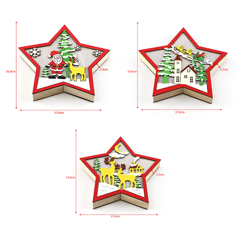 A11I 3PCS LED Wood Star Night  – Baby Nursery Table Lamp Bewertung und Preis