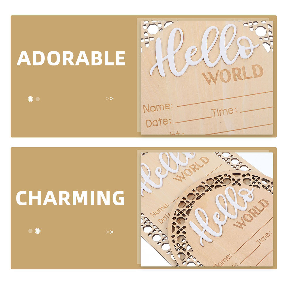 4Pcs Baby Birth Announcement W – Baby Nursery Unisex Bewertung und Preis