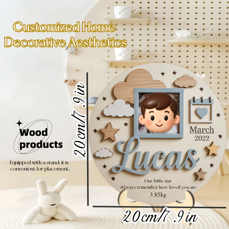 Personalized Baby Photo Frame, – Baby Nursery Decorations Bewertung und Preis