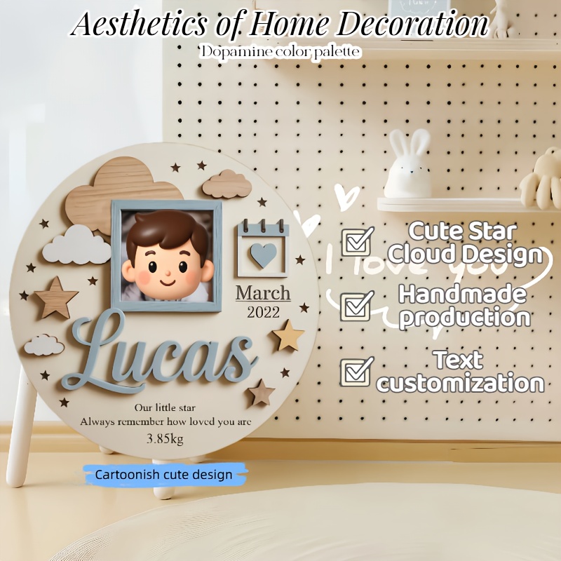 Personalized Baby Photo Frame, – Baby Nursery Decorations Bewertung und Preis