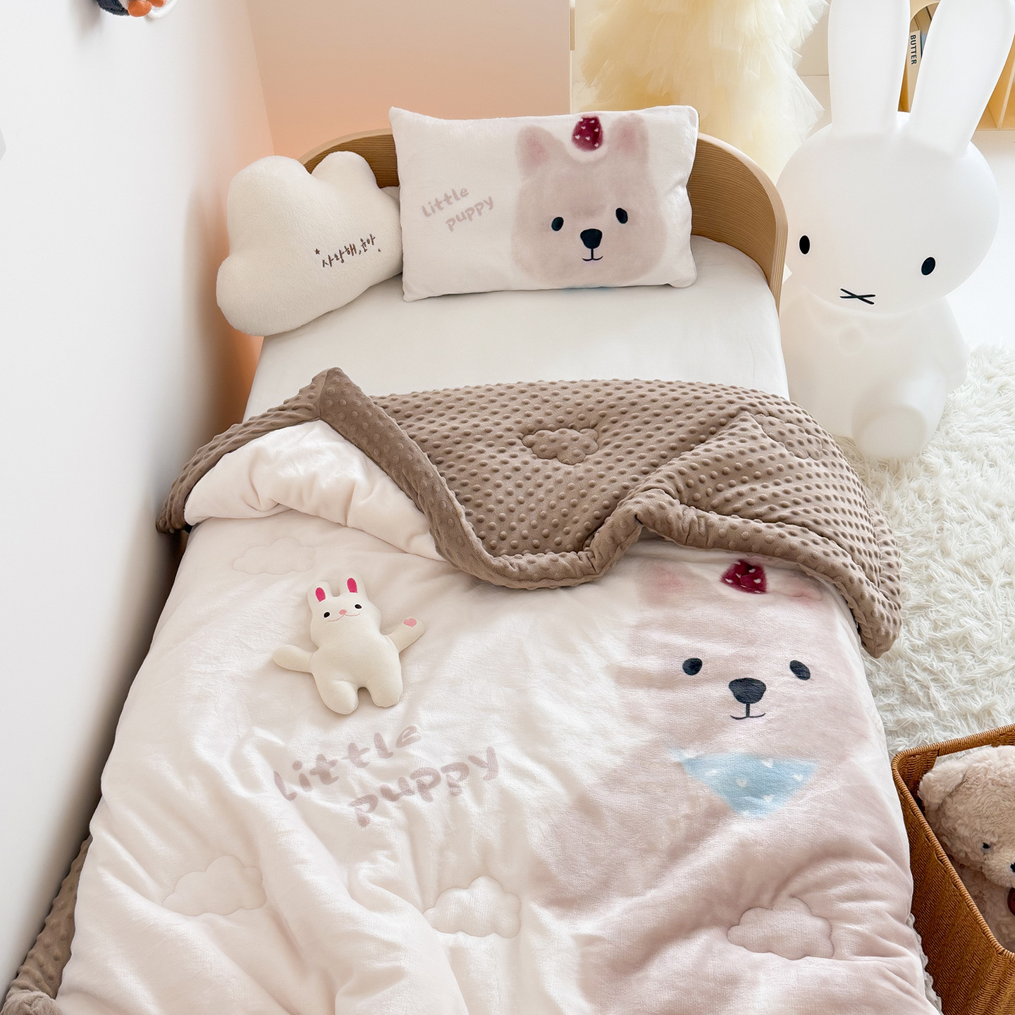 Double Sided Milk Velvet Bean  – Baby Nursery Quilts Bewertung und Preis