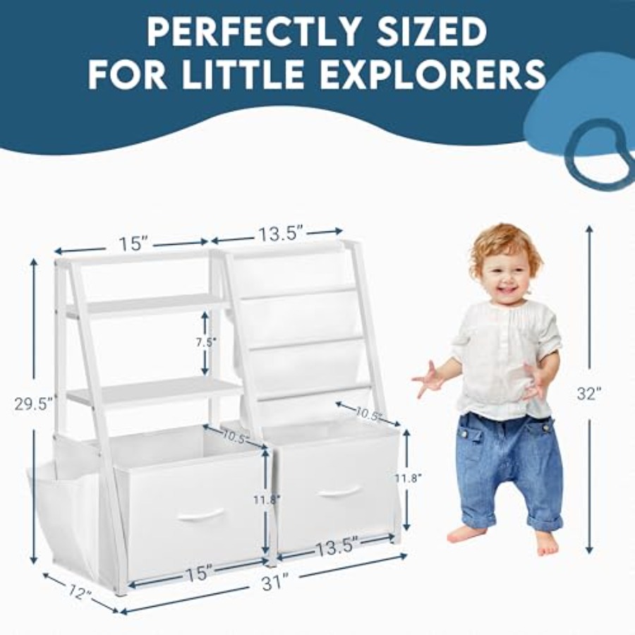 Bookshelf and Toy Storage Book – Baby Nursery Books Bewertung und Preis