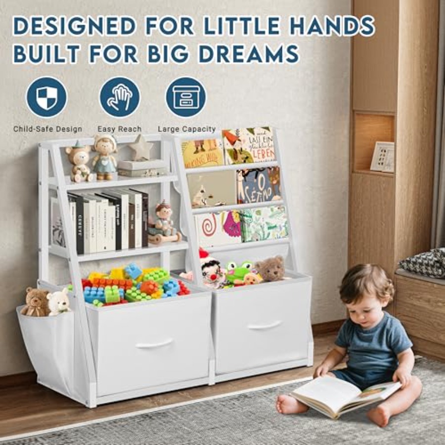 Bookshelf and Toy Storage Book – Baby Nursery Books Bewertung und Preis