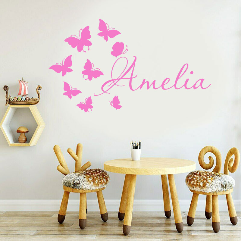 Personalized Girls Name Cartoo – Baby Nursery Wallpaper Girl Bewertung und Preis