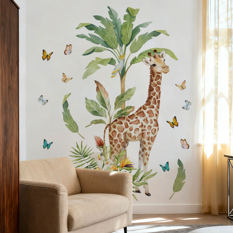 Large Forest Animal Giraffe Wa – Baby Nursery Wall Mural Bewertung und Preis