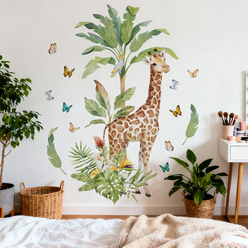 Large Forest Animal Giraffe Wa – Baby Nursery Wall Mural Bewertung und Preis
