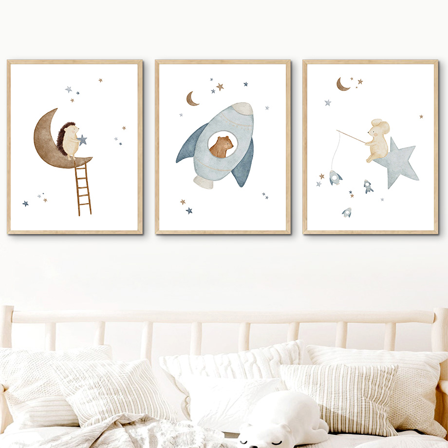 Cartoon Animals Nursery Wall A – Baby Nursery Wall Mural Bewertung und Preis