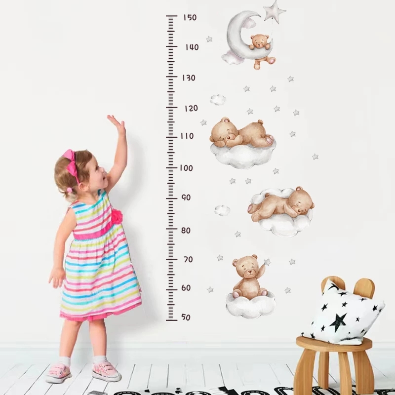 Kawaii Cartoon Bear Wall Stick – Baby Nursery Wallpaper Girl Bewertung und Preis