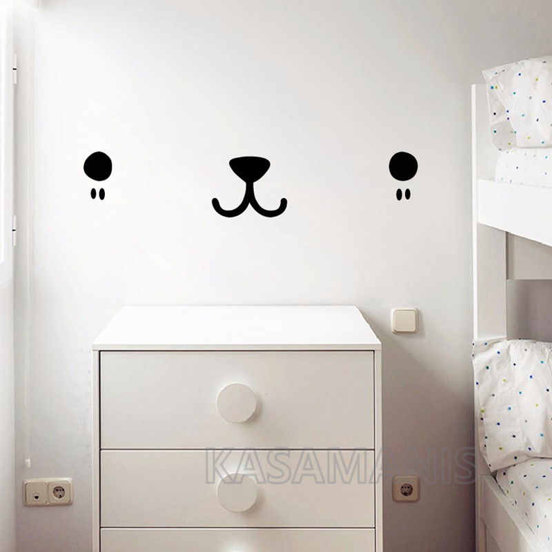 Cute Kawaii Face Wall Art Deca – Baby Nursery Wall Mural Bewertung und Preis