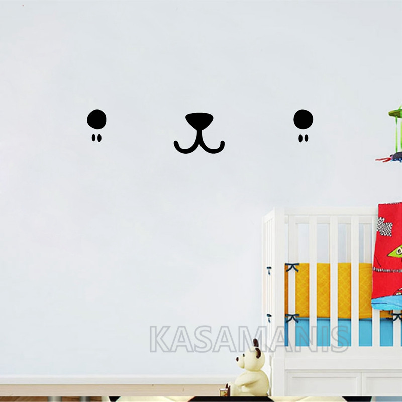 Cute Kawaii Face Wall Art Deca – Baby Nursery Wall Mural Bewertung und Preis