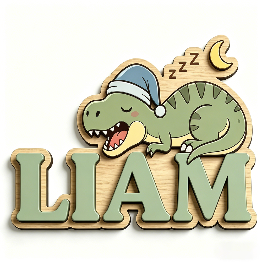 Personalized Sleepy Dinosaur N – Baby Nursery Kids Bewertung und Preis