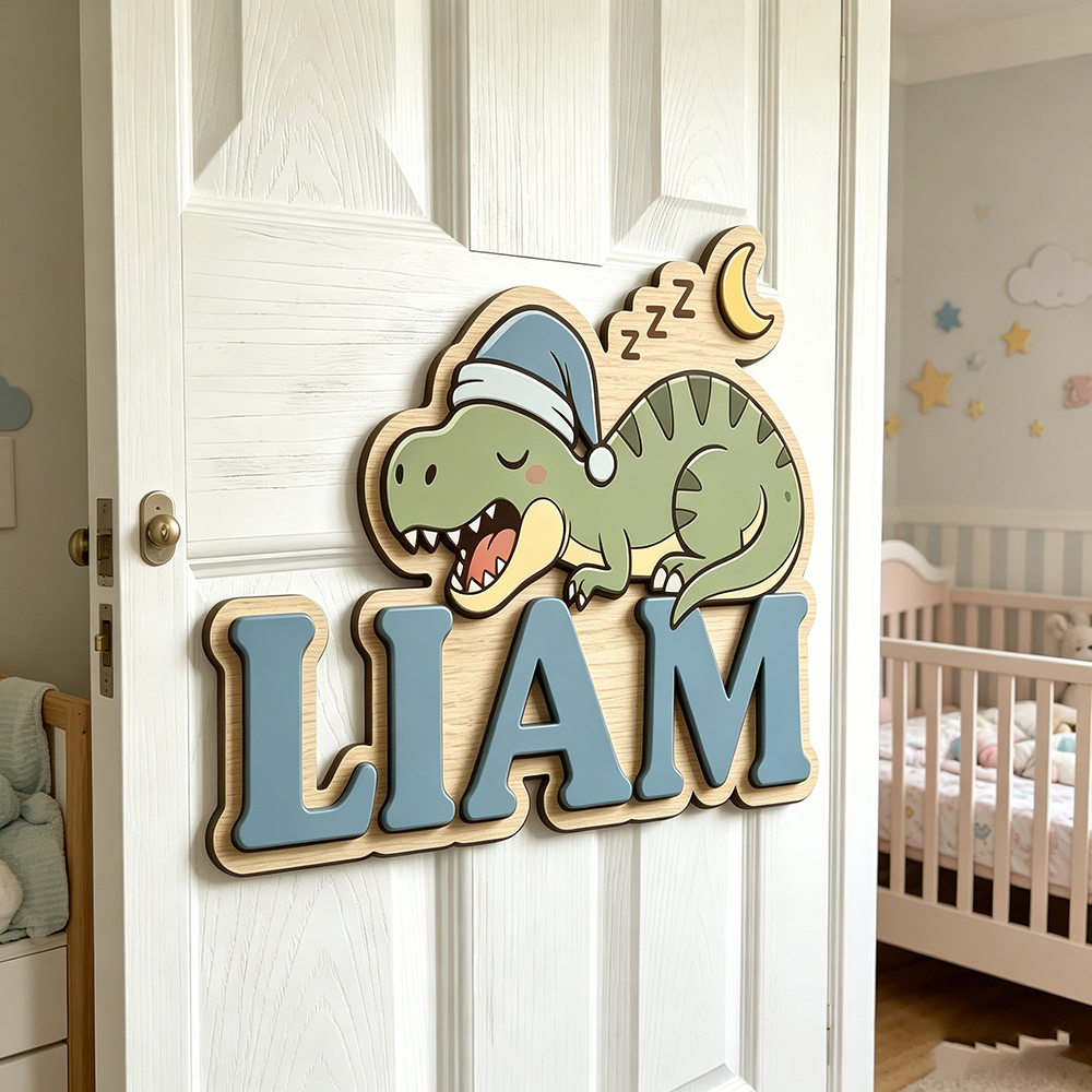 Personalized Sleepy Dinosaur N – Baby Nursery Kids Bewertung und Preis