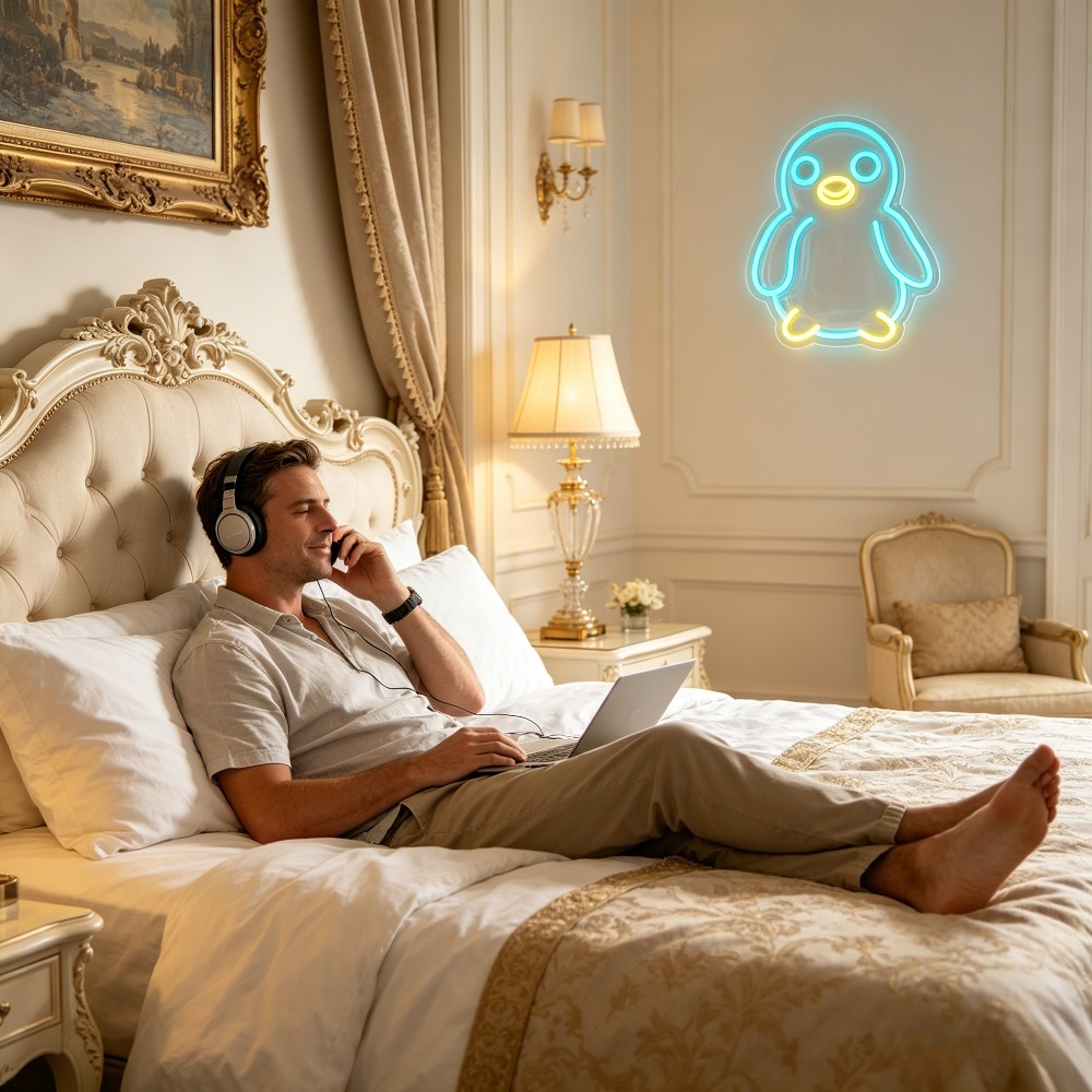 Cute Penguin Neon Sign LED Ani – Baby Nursery Colors Bewertung und Preis