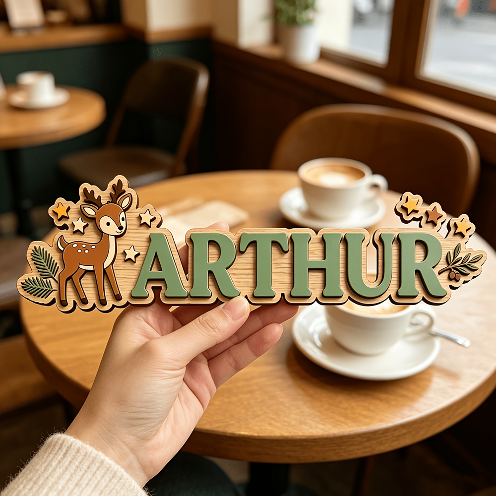 Custom Deer & Star Wooden Name – Baby Nursery Decorations Bewertung und Preis