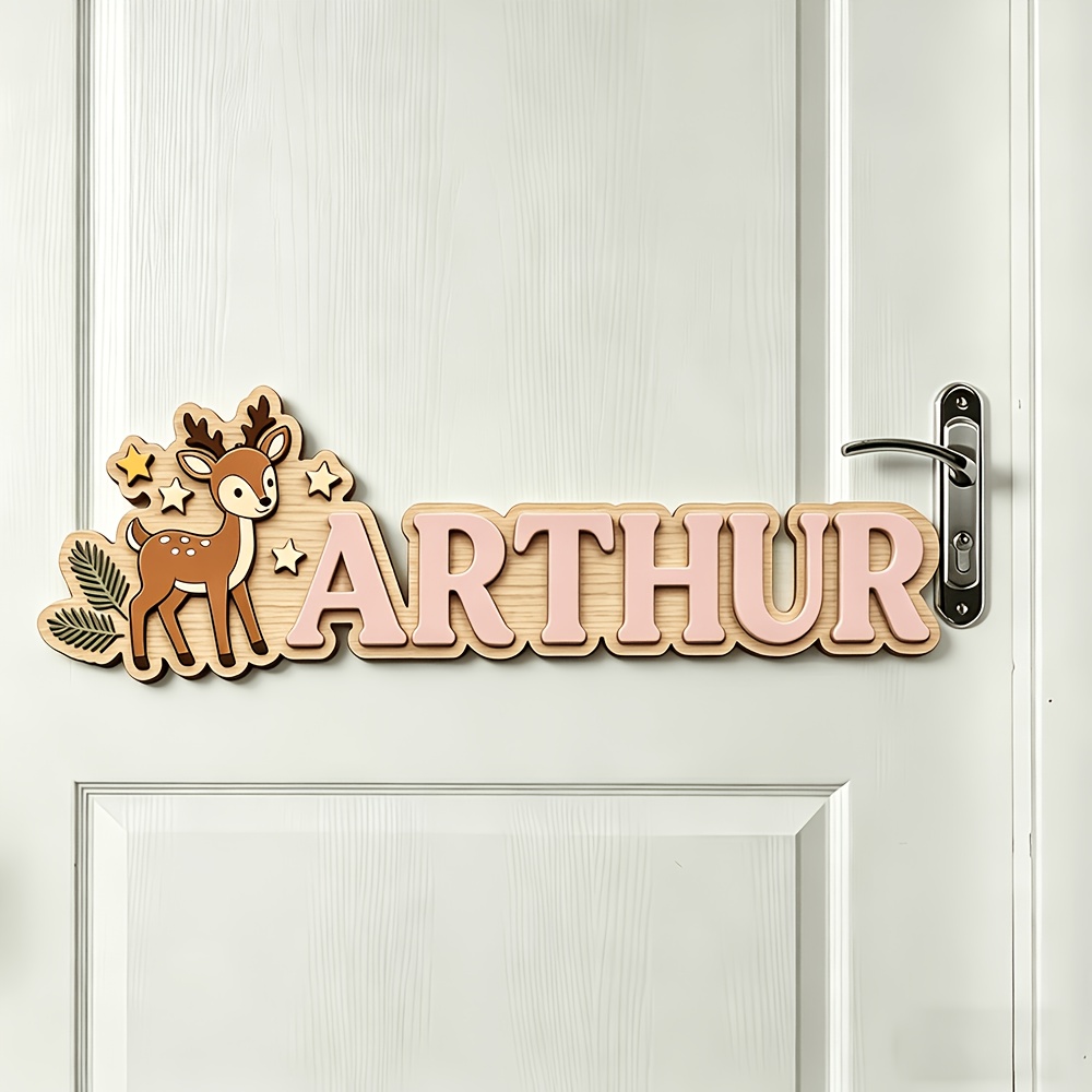 Custom Deer & Star Wooden Name – Baby Nursery Decorations Bewertung und Preis