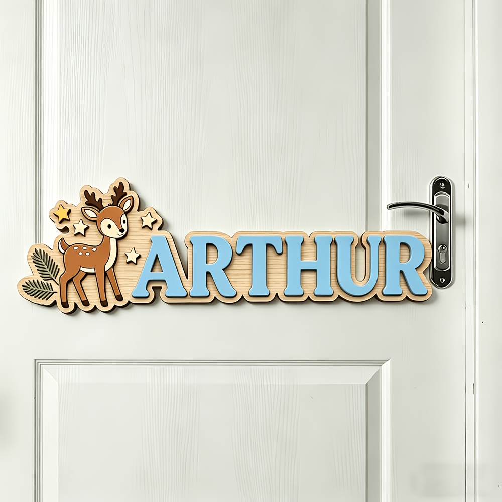 Custom Deer & Star Wooden Name – Baby Nursery Decorations Bewertung und Preis