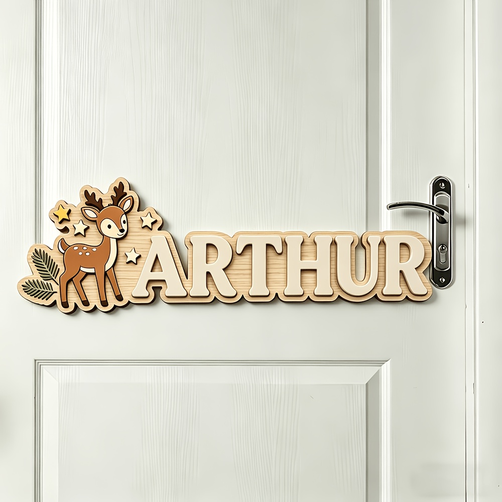 Custom Deer & Star Wooden Name – Baby Nursery Decorations Bewertung und Preis