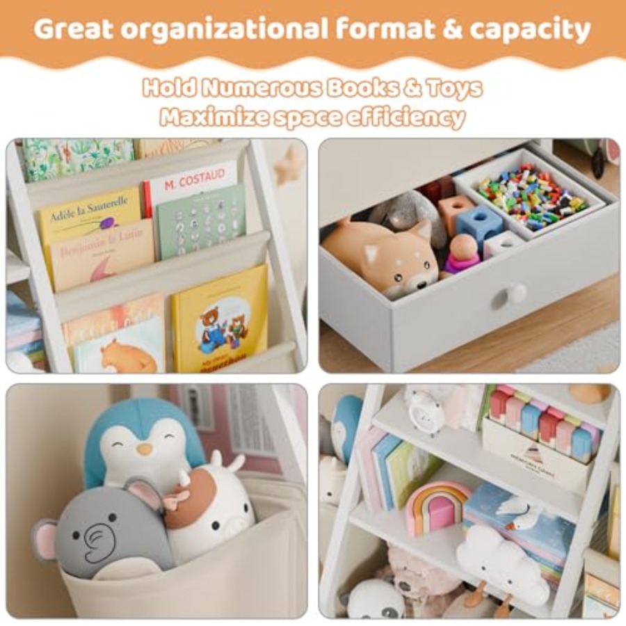 Bookshelf and Toy Storage - Bo – Baby Nursery Books Bewertung und Preis