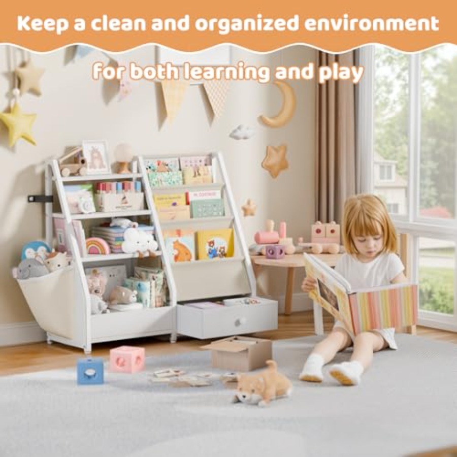 Bookshelf and Toy Storage - Bo – Baby Nursery Books Bewertung und Preis