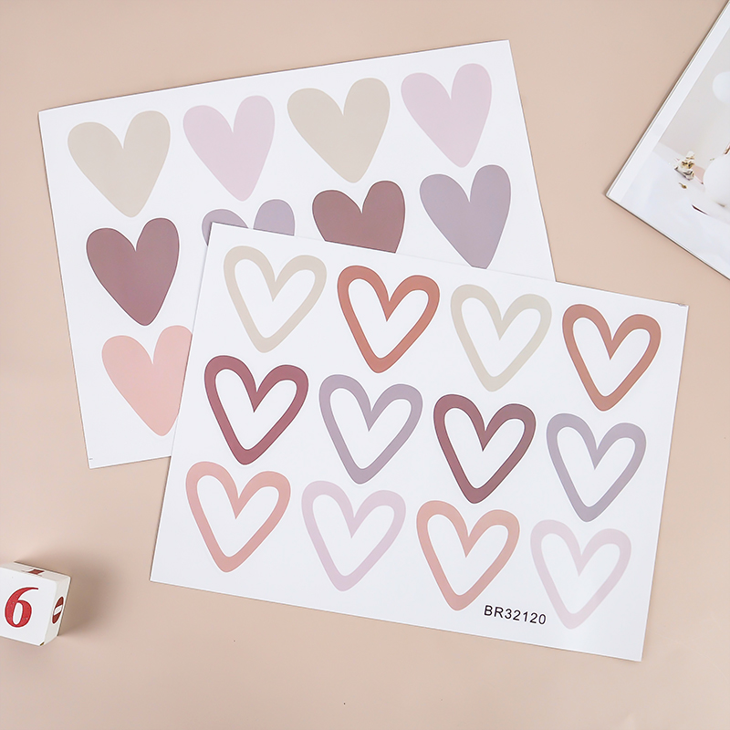2pcs Lovely Hearts Ins Wall St – Baby Nursery Wall Mural Bewertung und Preis
