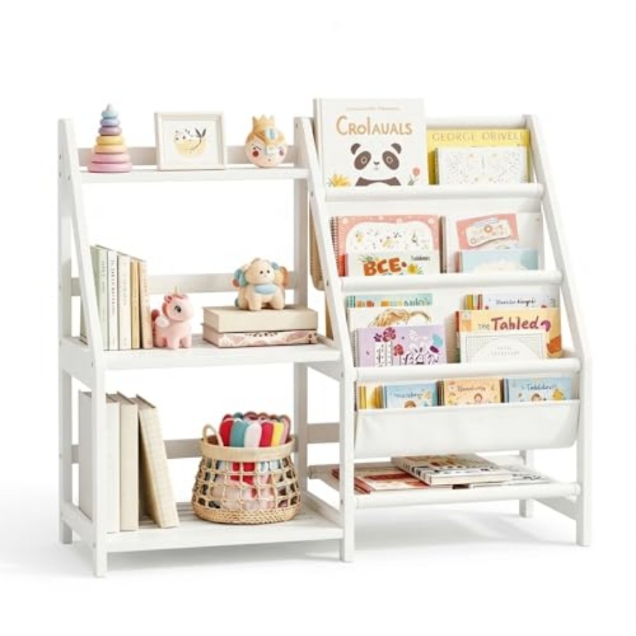 Bookshelf with Storage 3 Tier  – Baby Nursery Books Bewertung und Preis